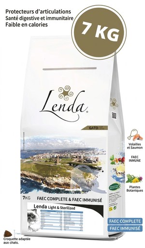 [201771] Croquette Lenda Chat Grain-Free Light & Sterilisé Adult : 7kg