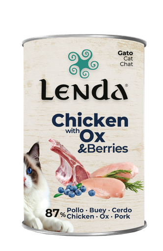 [202020] Pâtate chaton et chat adulte toutes races (Urinary Protec) - Poulet, boeuf et baies - Lenda 400g