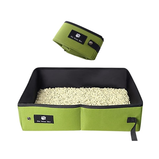 [bac-litiere-chat-pliable] Bac à Litière Pliable pour Chat – Portable et Imperméable