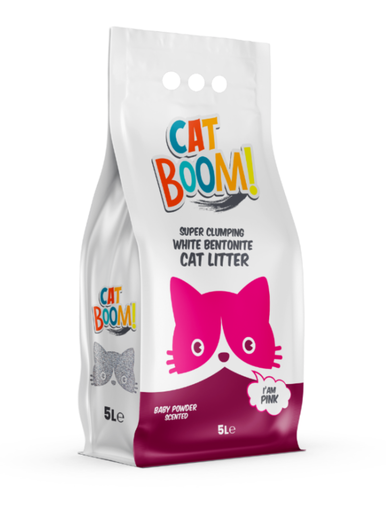 [litiere-chat-bentonite-cat-boom] Cat Boom! – Litière pour chat à la bentonite, agglomérante naturelle et parfumée