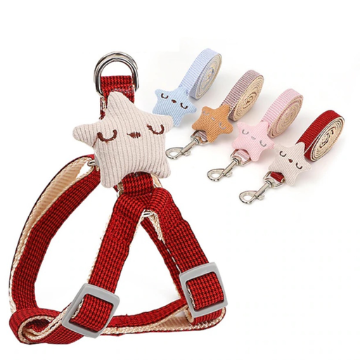 [harnais-chien-chat-laisse-set] Harnais avec Laisse pour Chien et Chat – Set Ajustable
