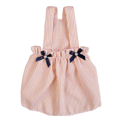 [robe-rayee-chien-ete] Robe Rayée pour Chien – Tenue Été