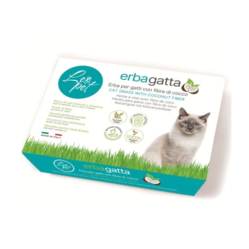 [leo-pet-cat-grass-with-coco-fiber-natural-digestive-support-hairball-control-100g] Herbe à chat Leo Pet avec fibre de coco – Soutien digestif naturel et contrôle des boules de poils (100 g)