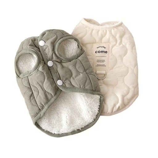 [veste-hiver-coton-chien-chat] Veste d’Hiver en Coton pour Animal – Chaude et Respirante