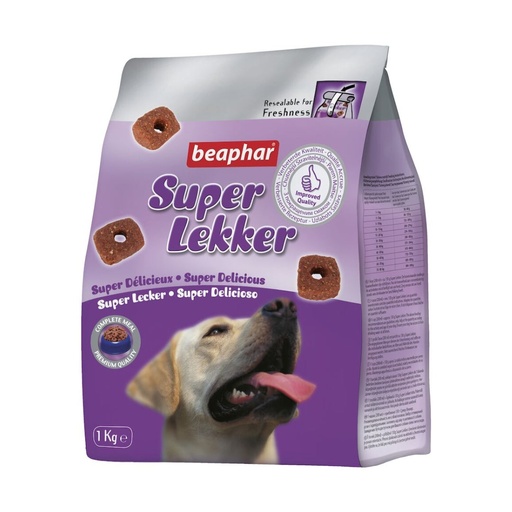 [beaphar-super-lekker-aliment-semi-humide-chien] Beaphar Super Lekker Aliment Semi-Humide & Friandises Chien 1 kg