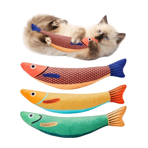 [jouet-chat-catnip-poisson] Jouet Chat à Catnip – Poisson en Peluche