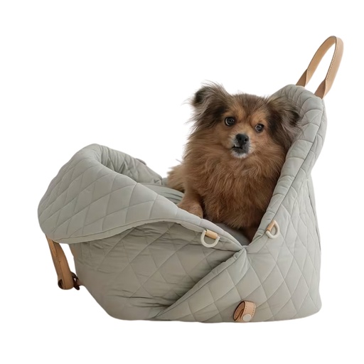[sac-transport-matelasse] Sac de Transport Matelassé – Tote Respirant pour Petits Chiens & Chats