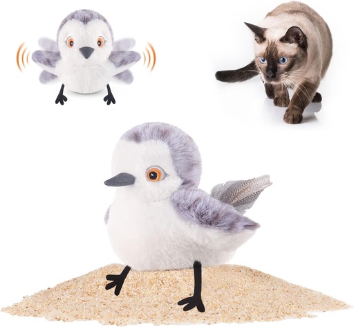 [jouet-chat-oiseau-battant] Jouet Oiseau Battant pour Chat – Peluche Sonore