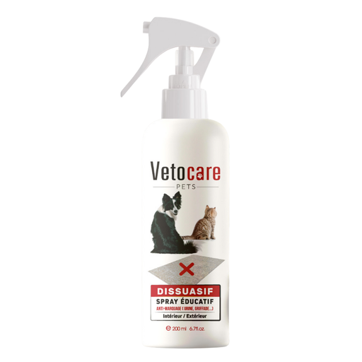 [vetocare-training-repellent-spray-for-dogs-cats-indoor-outdoor-200ml] VetoCare Training & Repellent Spray for Dogs & Cats – Indoor/Outdoor – 200ml