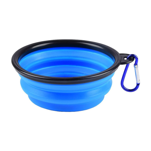 [gamelle-pliable-chien] Gamelle Pliable pour Chien – Écuelle de Voyage Portable pour Nourriture & Eau avec Mousqueton