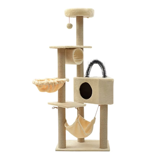 [arbre-chat-tour-160cm] Arbre à Chat Tour 160 cm – Griffoir à Plusieurs Niveaux avec Hamac