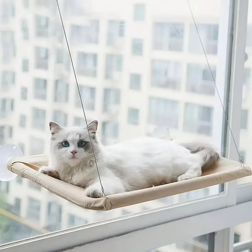 [perchoir-fenetre-chat] Perchoir pour fenêtre pour chat – Hamac à ventouse pour bronzer, solide et facile à installer