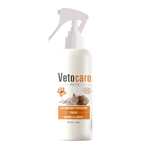 [vetocare-lotion-nettoyante-yeux-60ml] Lotion nettoyante pour les yeux – Vetocare Pets 60 ml