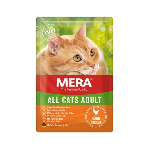 [mera-nourriture-humide-chats-85g] MERA All Cats – Nourriture humide pour chats adultes – 85 g (Saveurs Multiples)