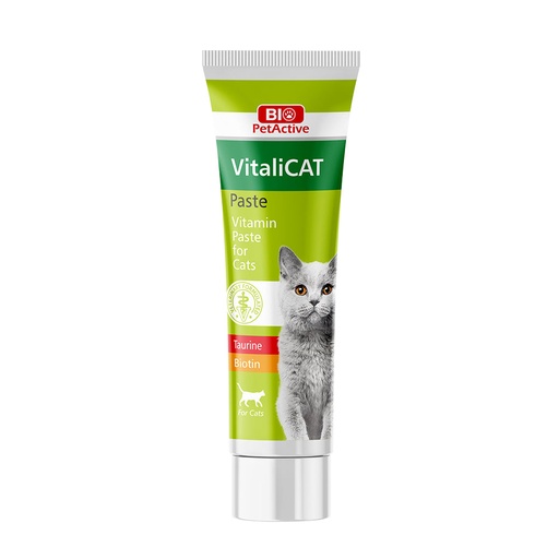[vitalicat-pate-multivitaminee-pour-chats] Pâte Multivitaminée Bio PetActive VitaliCAT pour Chats – Renforce l’Immunité & la Vitalité, 100ml