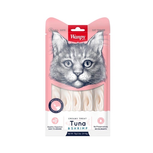 [wanpy-creamy-treat-tuna5] Wanpy Creamy Treat Tuna*5