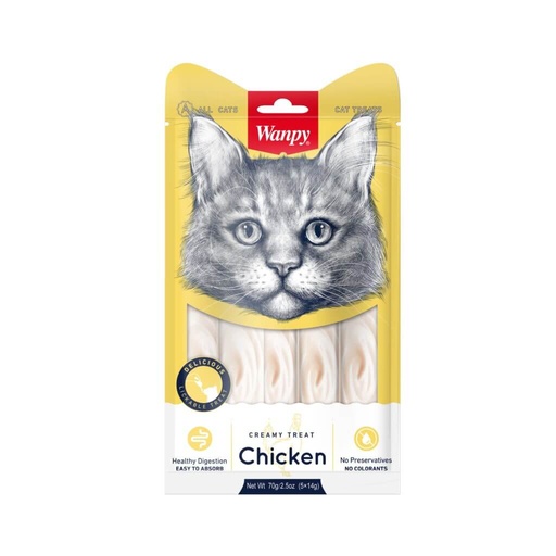 [wanpy-creamy-treat-poulet5] Wanpy Creamy Treat Poulet*5