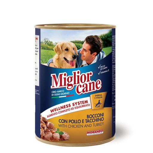 [miglior-cane-bouchees-poulet-et-dinde-405g] Miglior Cane Bouchées Chien 405G