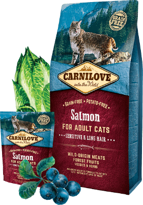 [carnilove-salmon-adult-sensitive-long-hair-400g-2kg-6kg] Carnilove Salmon Adult Sensitive Long Hair 400g/2Kg/6Kg