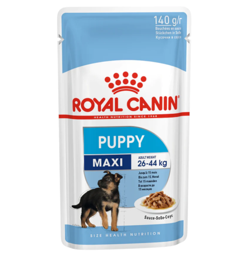 [royal-canin-maxi-puppy-sauce-sachet-fraicheur-pour-chiot-140g] Royal Canin Maxi Puppy Sauce-Sachet fraîcheur pour chiot 140G