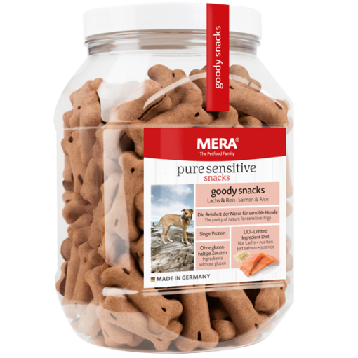 [mera-goody-snack-saumon-et-riz-pour-chien-600g] Mera Goody Snack Saumon et Riz pour chien 600g