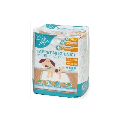 [tapis-absorbants-50-pcs-60x60-cm-avec-bande-adhesive] Tapis absorbants 50 pcs 60×60 cm avec bande adhésive
