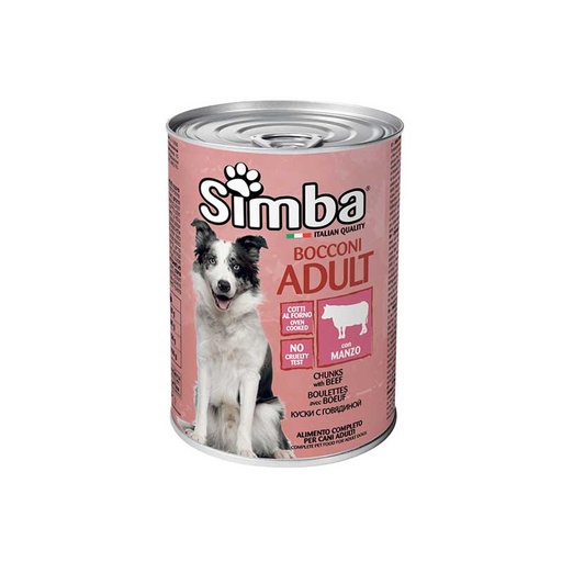 [simba-boulette-chien-boeuf-415g] Simba Boulette Chien Boeuf 415g