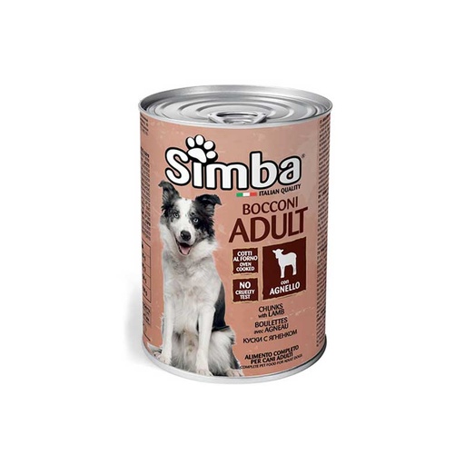 [simba-boulette-chien-agneau-415g] Simba Boulette Chien Agneau 415g