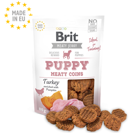 [brit-meat-jerky-snack-chiot-dinde-protein-bar-80g] Brit Meat Jerky Snack– Chiot Dinde Protein bar (80g)