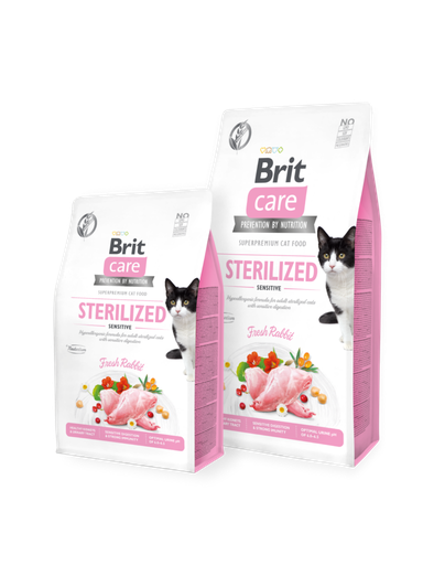 [brit-care-cat-grain-free-sterilise-sensitive-casablanca] Brit Care Cat Grain-Free Sterilisé Sensitive 400g | 2kg – Chat Sensible à Casablanca