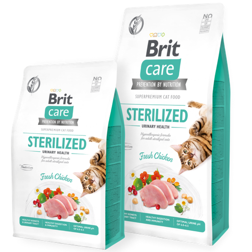 [brit-care-cat-grain-free-sterilise-urinary-casablanca] Brit Care Cat Grain-Free Stérilisé Urinary Health 400g | 2kg – Santé Urinaire à Casablanca