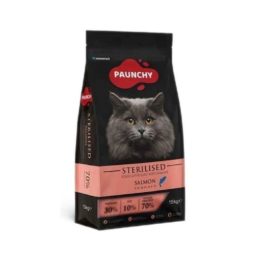 [8683262492213] Paunchy cat sterilised salmon 15kg