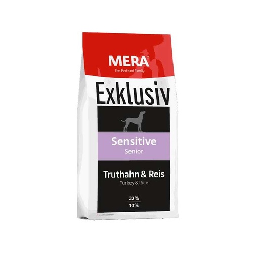[4025877730559] Mera exklusiv dog sensitive senior turkey & rice 15kg