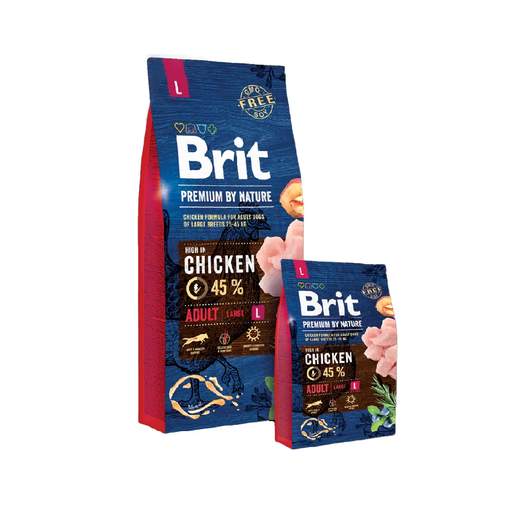 [8595602526468] Brit dog adult large chicken 15kg