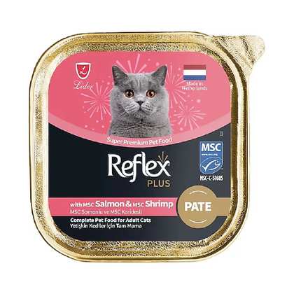 [8698995032841] Reflex Plus pate salmon & shrimp