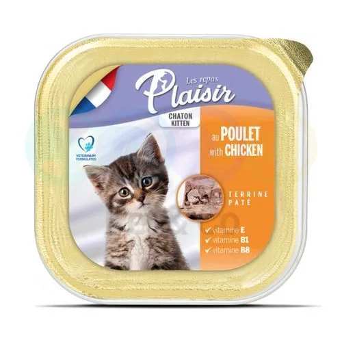 [3428460051191] plaisir au poulet pour chatons 100 g