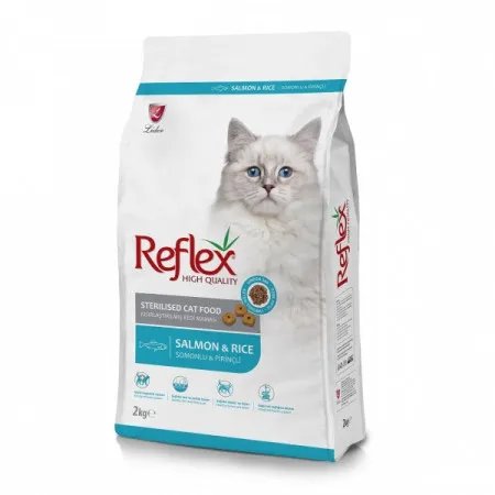 [8698995028844] Reflex croquettes pour chat stérilisé au saumon 2 Kg