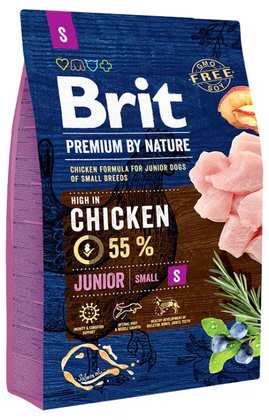 [8595602526260] Brit Premium by Nature Junior S 3 kg