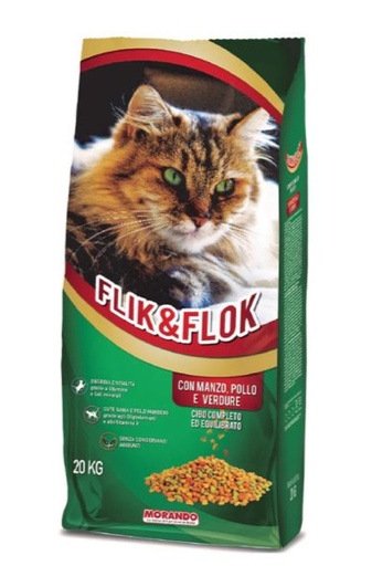 [72950] Morando Flik&Flok Pour Chat Adulte Beef & Chicken 20kg