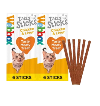 [0108] Webbox Tasty Sticks Friandises pour Chats au Poulet et au Foie