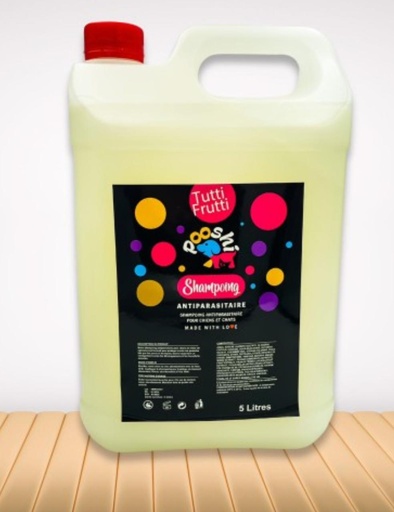 [PM-E82D525E02FE] Pooshi Shampoing Antiparasitaire - 5L