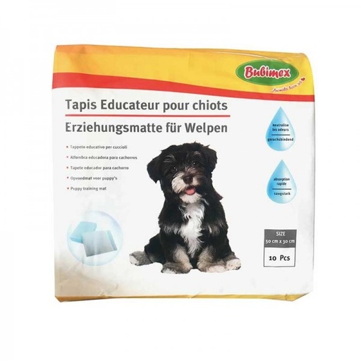 [PM-4953035088C6] Paquet de 10 tapis absorbants Bubimex 50 cm x 30 cm