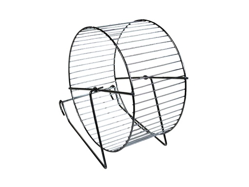 [PM-CBBC704D419A] Roue pour hamster en métal chrome 12cm