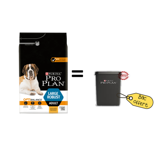 [PM-CCABB101560F] Promo Purina Pro Plan Large Robust Adult 14 kg + Bac gratuit