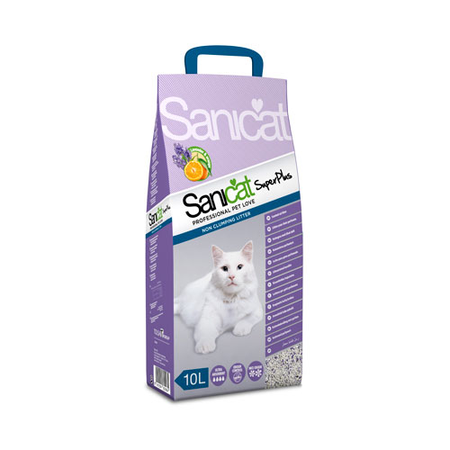 [PM-619B690F2590] Litière pour chat - Sanicat Superplus parfumée 10 L (prix affiché) / 20 L