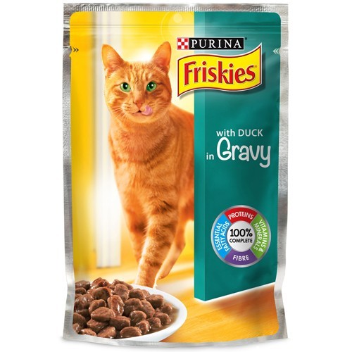[frais et compléments chats;"Boutique Chat""] Purina Friskies Pochon au Canard 100 g
