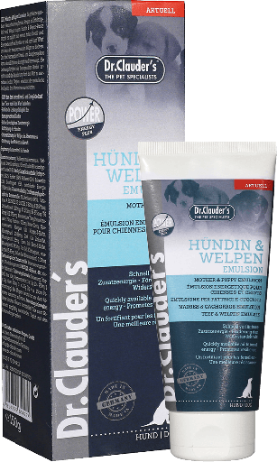 [frais et compléments chiens;"Boutique Chien""] Dr Clauder's Emulsion Energétique pour chiennes et chiots 150 g