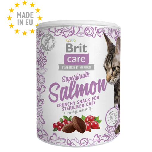 [8595602548460] Brit Sterilised Cat Salmon 100g