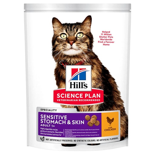 [hills-cat-sensitive-stomach-adult-1-5kg] HILL’S CAT SENSITIVE STOMACH ADULT 1.5KG