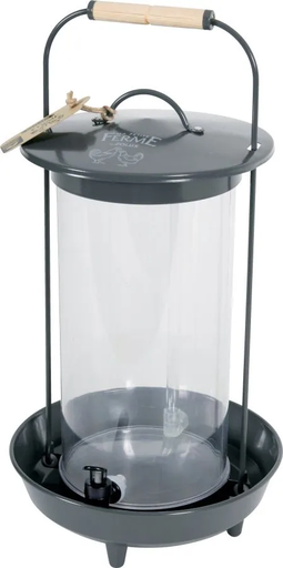 [zolux-abreuvoir-metal-basse-cour-4l-ardoise] Zolux Abreuvoir Metal Basse Cour 4L Ardoise